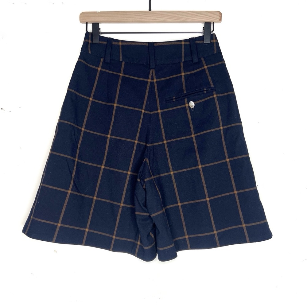 Vivienne Westwood Red Label Windowpane Plaid High Waist Tailored Shorts Size 1